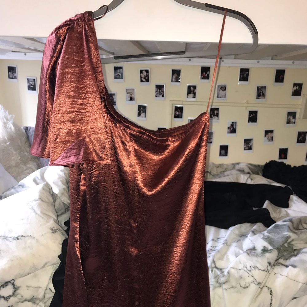 Silk Rust Astr Dress